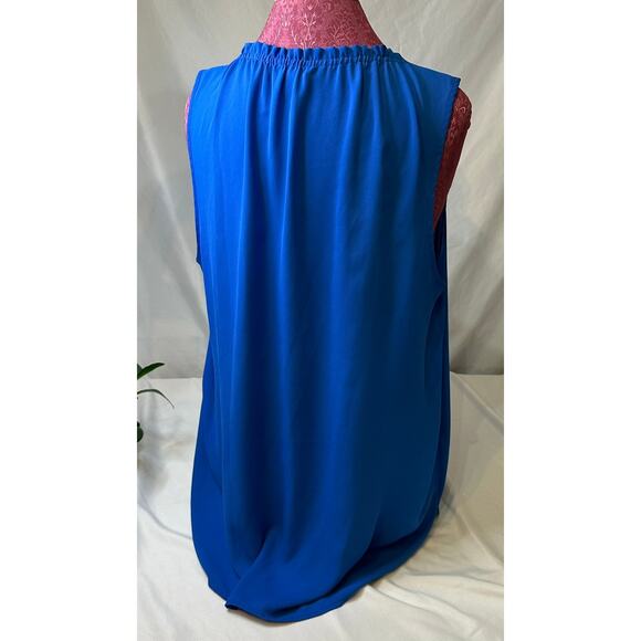 Vince Camuto Beautiful Bright Blue Sleeveless Tunic Size XL - Picture 3 of 5